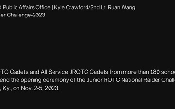 JROTC National Raider Challenge 2023 | Day 1