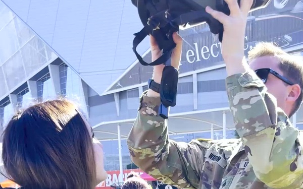 Future Soldier Tries on EOD Suit during Call To Service