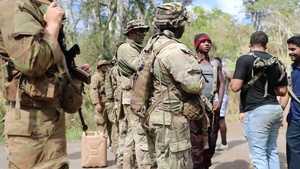 Wolfhounds Establish Access Control Point Security Around Objective Austin at JPMRC 24-01 B-Roll