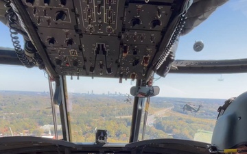 Army Aviation Flyover of Atlanta Falcons Call to Service Game