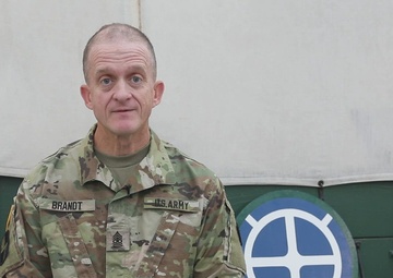 SGM Brandt gives a shout-out to the Kansas City Chiefs