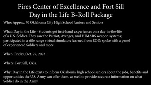 Day in the Life at Fort Sill B-Roll Package #3