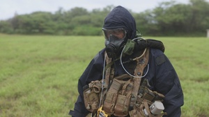 Soldiers with the 8th TSC, 8th MP, CBRN and EOD conduct CBRN ordnance training