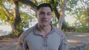 Capt. Joshua Rothfeld gives a shoutout to the Washington Commanders