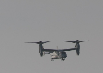 MV-22B Ospreys Landing on USS New York