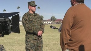 MCAS Yuma Hosts 248th Birthday Cake Cutting Ceremony and Uniform Pageant Interview