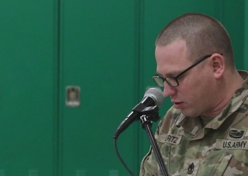 297th Military Police Company and 297th Military Police Detachment Dual Ceremonies B-Roll