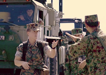 CLB-12 Marines and JGSDF Service Members Conduct Bilateral Convoy Operations