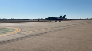 F-35A Lightning II 4-Ship to Ebbing ANGB 07NOV2023