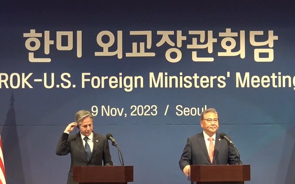 Secretary Antony J. Blinken And Republic of Korea Foreign Minister Park Jin At a Joint Press Availability