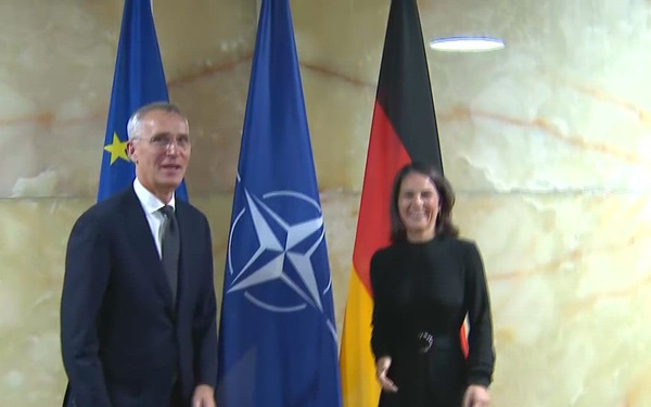 Bilateral meeting between NATO Secretary General and the German Minister of Foreign Affairs (BROLL)