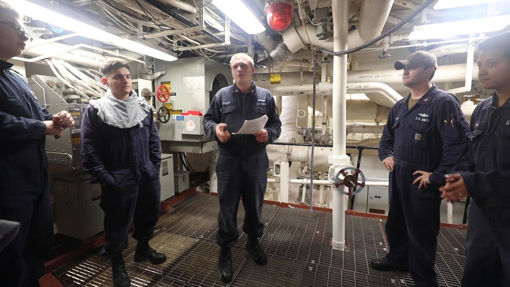 DVIDS - Video - USS Shoup conducts general quarters drill