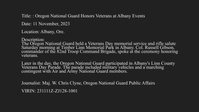 Oregon National Guard Honors Veterans at Albany Events