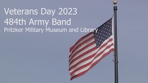 484th Army Band performs during Veterans Day program at Pritzker Military Museum and Library
