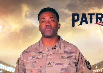 New England Patriots NFL Shoutout_SGT Julian Burt