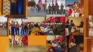 Marines Volunteering at the 48th Marine Corps Marathon Support and Encourage those Participating