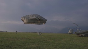 B-Roll Package: 173rd Paratroopers Conduct Airborne Operation Over Juliet Drop Zone