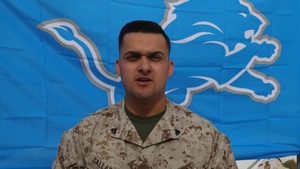 Detroit Lions Thanksgiving Shoutout - Cpl. Gallardo