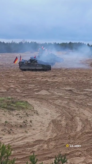 Task Force Marne troops train alongside NATO Allies during exercise Iron Spear