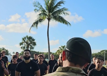 3/20th NCO Addreses Socom Athlete's Veterans Day 2023 Hell Day event participants