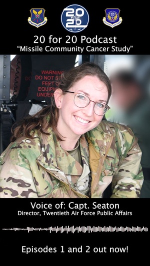 Episodes 1 and 2 of "20 for 20" podcast about the Missile Community Cancer Study are out now