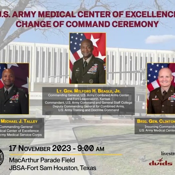U.S. Army Medical Center of Excellence Change of Command