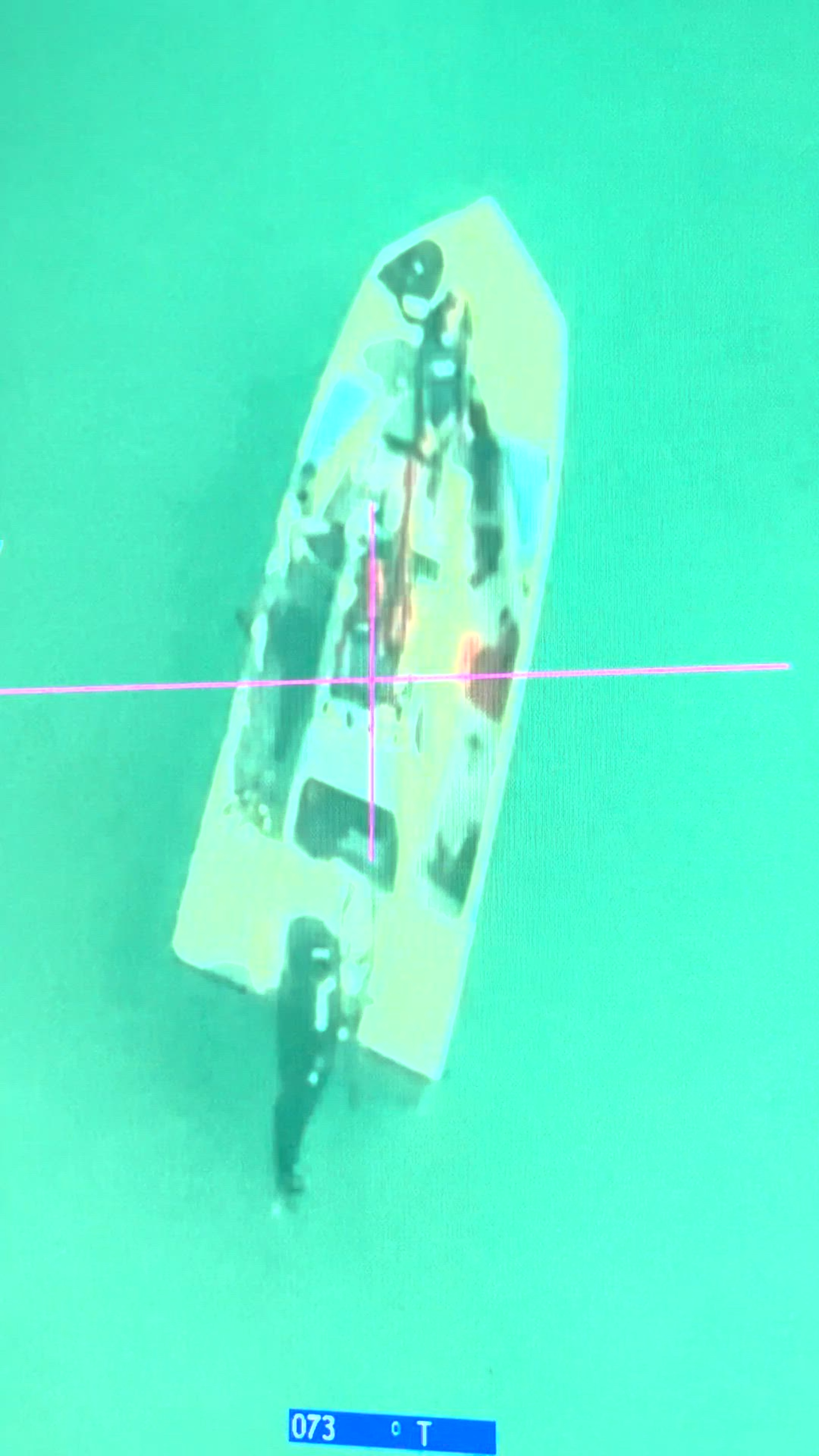 A U.S. Coast Guard Port O&#39;Connor 45-foot Response Boat–Medium crew arrives on scene during a search for four overdue boaters on November 17, 2023, offshore Matagorda, Texas. The four men men were towed back to Jetty Park in Matagorda Texas. (U.S. Coast Guard video by Ltcr.  )