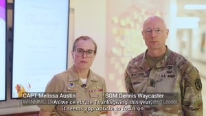 Walter Reed's Leadership Thanksgiving address