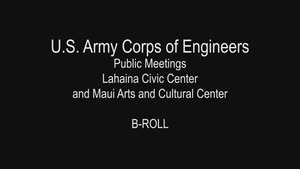 U.S. Army Corps of Engineers representatives participate in the Maui County Public Meetings