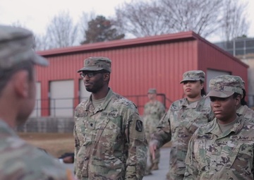 Chief of Army Reserve Public Affairs Col. Shannon Horne and Army Reserve Public Affairs Sgt. Maj. Marisol Walker visit the 982nd Signal Company Combat Camera Airborne for Battlefield Circulations