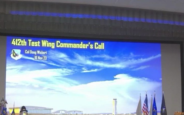 412th Test Wing Combined Commander's Call and 3rd Quarter Award Ceremony
