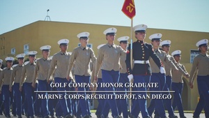 MCRD SD, Golf Company, Honor Graduate