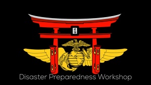 MCAS Iwakuni service members and family attend a disaster preparedness workshop at Iwakuni Regional Fire Department Headquarters.