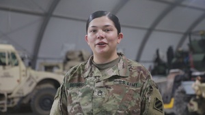 Sustainment Soldiers wish Family and Friends Happy Holidays