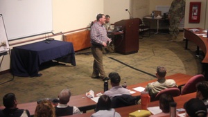 Fort McCoy leader speaks to workforce during October 2023 townhall meeting