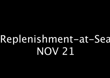 Sailors aboard the USS Rafael Peralta (DDG 115) conduct a replenishment-at-sea with Royal Canadian Navy supply ship MV Asterix in the Sea of Japan