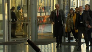 Portuguese Minister of Foreign Affairs arrives at the meeting of NATO Ministers of Foreign Affairs (29 Nov. 2023)