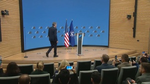 Secretary of State Antony J. Blinken holds a press availability in Brussels, Belgium