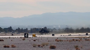 U.S. Air Force Weapons School aircraft take offs