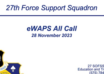 Cannon AFB e-WAPS all call
