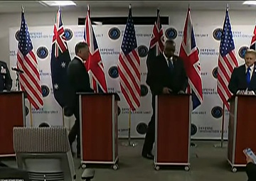 Austin Welcomes Australian, British Defense Leaders