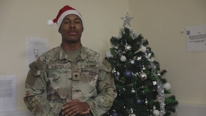 Sustainment Soldiers wish Family and Friends Happy Holidays