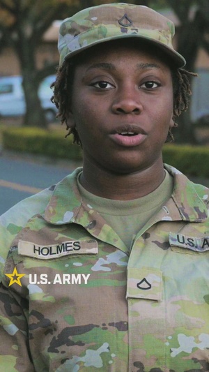 Pfc. Holmes - Why I Serve