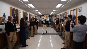 CNO participates in Army-Navy Game Pentagon Pep Rally