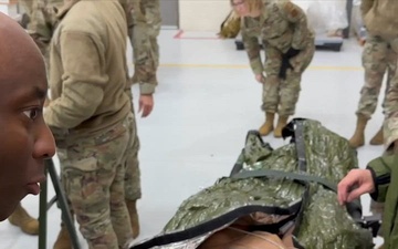 Distant Fury Stallion 23: 943rd Aerospace Medicine Squadron treat a medical manikin during exercise