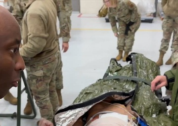 Distant Fury Stallion 23: 943rd Aerospace Medicine Squadron treat a medical manikin during exercise