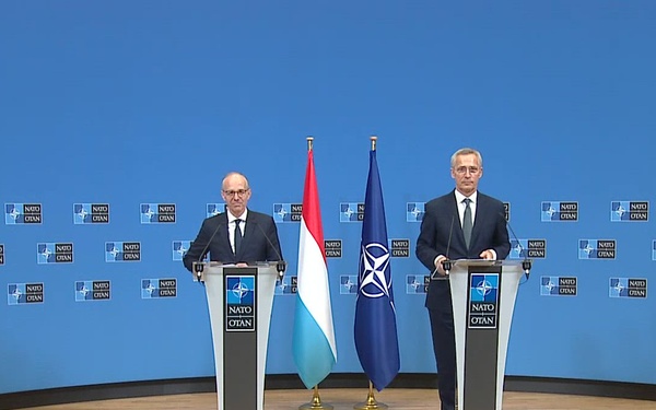 Press point by NATO Secretary General and Prime Minister of Luxembourg (opening remarks)