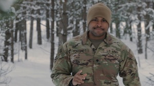 3rd Division Artillery Soldiers give a shout out to Santa from Latvia