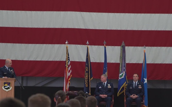 142nd Wing holds change of command ceremony