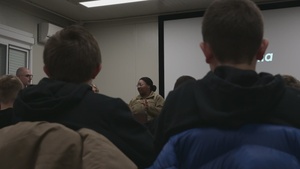 Local kids rugby team learn teamwork from US Airmen